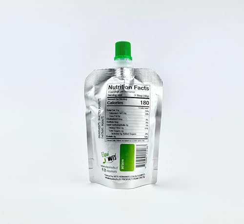 Elqui NUTS - Peanut Butter, 3.17 Oz. Pouch Format, Made With 100% Roasted Peanuts, One Ingredient, NO PALM OIL, Sugar Free, Vegan, Paleo And Keto Frendly, Best for smoothies & shakes(2 Pack)